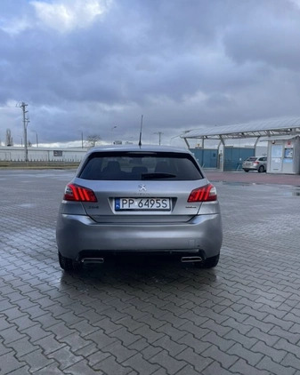 Peugeot 308 cena 43500 przebieg: 139000, rok produkcji 2015 z Piła małe 326